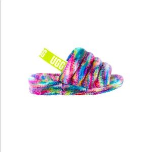 UGG Fluff Yeah Pixelate Slides- Brand new